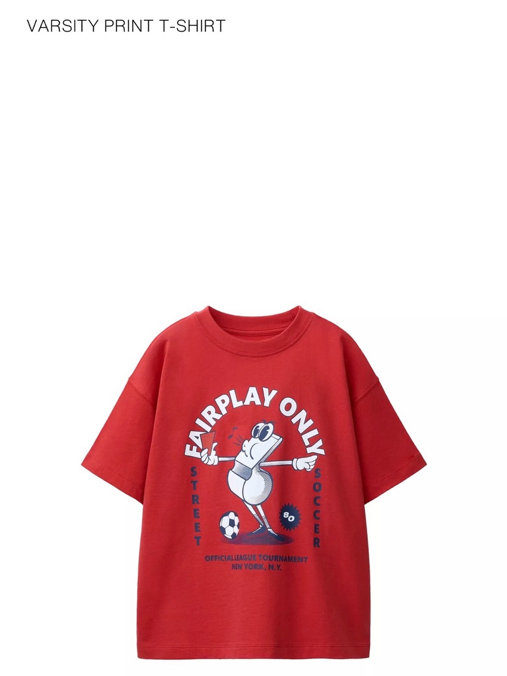 Zara Red 'Fairplay Only' Graphic Tee